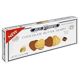 Jules Destrooper Chocolate Butter Hearts, 3.52-Ounce Units (Pack of 12)
