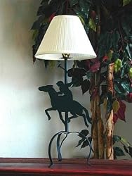 Iron Table Lamp with Cutout