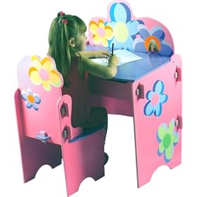 Floral Barbie Desk & Chair