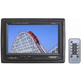PYLE PLHR76 7-Inch Widescreen TFT LCD Video Monitor withHeadrest Shroud by Pyle