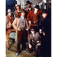MICHAEL BIEHN AS CHRIS LARRABEE, ERIC CLOSE AS VIN TANNER, ANDREW KAVOVIT AS JOHN "J.D." DUNNE, DALE MIDKIFF AS BUCK WILMINGTON, RON PERLMAN AS JOSIAH SANCHEZ, ANTHONY STARKE AS EZRA STANDISH, RICK WORTHY AS NATHAN JACKSON FROM THE MAGNIFICENT SEVEN #1 - IN FARBE - Filmfoto - (Poster) PLAKATE - 25x20" (60x50cm)