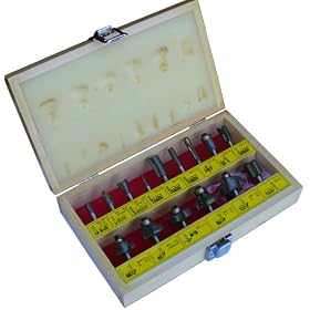 Power Devil PDA15C 15 Piece Router Bit Set