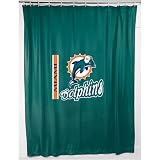 Sports Coverage Miami Dolphins Shower Curtain