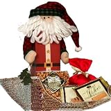 Santa Claus Gift Box of Christmas Holiday Treats - Gift Basket