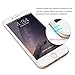 iPhone 7 Plus Screen Protector, Mothca 3D Curve Edge Tempered Glass Full Screen Coverage Edge to Edge HD Clear Screen Protector Film with Thin but Tough Piano Paint Finish Steel Alloy Frame (White)