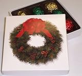 Scott's Cakes Chocolate Walnut Fudge Balls 1/2 Pound Wreath Box