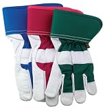 Stanley Premium Weather Grain Goatskin Leather Palm Work Gloves - Medium #5832-01