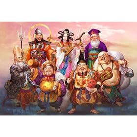 【クリックでお店のこの商品のページへ】300ピース 笑門来福 七福神 63-215