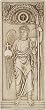 Archangel Michael Standing in Majesty Byzantine Wall Relief, Stone