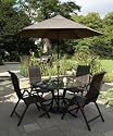 West Virginia 4 seater aluminium set with recliner armchairs