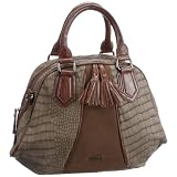 Gabor JUANA Handtasche, taupe 6527 21, Damen Henkeltaschen 39x26x14 cm (B x H x T)