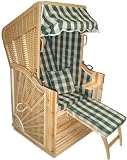 Produkt-Bild: Strandkorb Single Baltic gr&uuml;n kariert