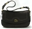 AUTHENTIC COACH BROWN CHELSEA PEBBLED LEATHER FLAP 10951