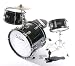 DeRosa Bridgecraft Child/Kid's Drum Set - DRM 316 - BLACK