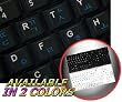 KOREAN ENGLISH NETBOOK KEYBOARD STICKERS BLACK BACKGROUND