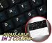 KOREAN ENGLISH NETBOOK KEYBOARD STICKERS BLACK BACKGROUND