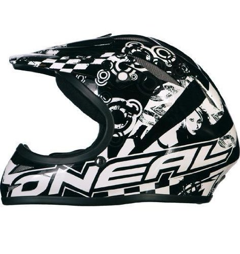 O Neal Azonic Full-Face Black Flip Bicycle Helmet (Black Red, XX-Large)