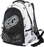 Eclipse Stripe Laptop Back Pack - White