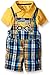 Boyzwear Baby Boys'' 2 Piece Shortall Set with Polo