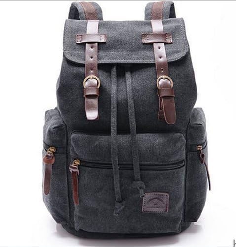 New Men Women Vintage Canvas Rucksack Backpack Retro Vintage for Outdoor Sports Backpack