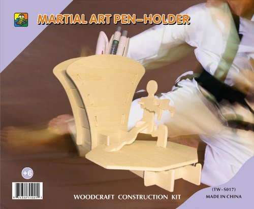 3d Wooden Puzzle-martial ART Pen-holder 6