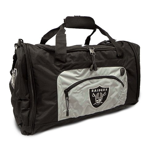 Oakland Raiders Black Nfl Team Duffle Bag Concept One Accessories Nfor5011