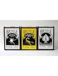 Sports: Magic Makers Ultimate Black Bicycle Collection "The Reverse Black Deck," "The Black Scorpion Deck" and "The Black Spider Deck" - Magic Makers