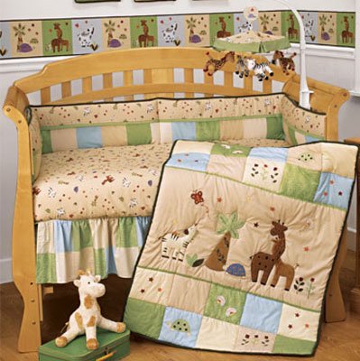 Jungle Parade 4-pc. Crib Bedding Set