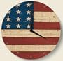 The Grand Old Flag Americana Theme Wall Clock