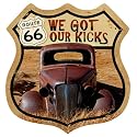 Route 66 We Got Our Kicks Rusty Automotive Sign