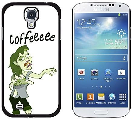 DAOJIE CASE Graphics and More Coffee Zombie Girl, Funny Snap-On Hard Protective Case for Samsung Galaxy S4 i9500