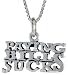 Sterling Silver "PAYING BILLS SUCKS" Talking Charm &Acirc;&copy;