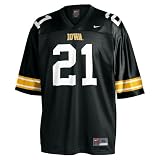 Nike Iowa Hawkeyes #21 Black Replica Football Jersey
