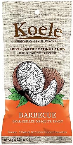 (8 PACK) - Koele Baked Coconut Chips - Barbecue | 30 x 24g x | 8 PACK - SUPER SAVER - SAVE MONEY