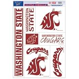 Washington State Cougars Official Logo 11x17 Ultra Decal Window Cling