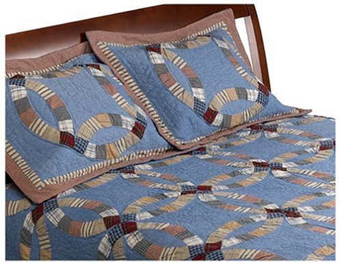 Heritage Collection Homespun Twin Patchwork Quilt Set under The Kitchen Store