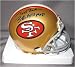 Jerry Rice Autographed/Hand Signed San Francisco 49ers throwback Mini Helmet w/ SB XXIII MVP Inscrip