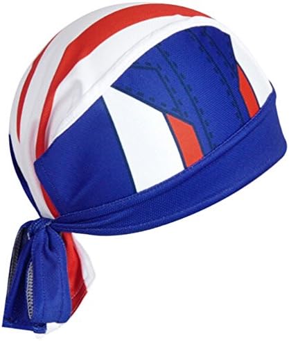 Lins Sports Captain America Cycling Halo Headband Sweatband Protex Headsweats Classic and Helmet Liner