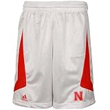 adidas Nebraska Cornhuskers White Replica Mesh Shorts