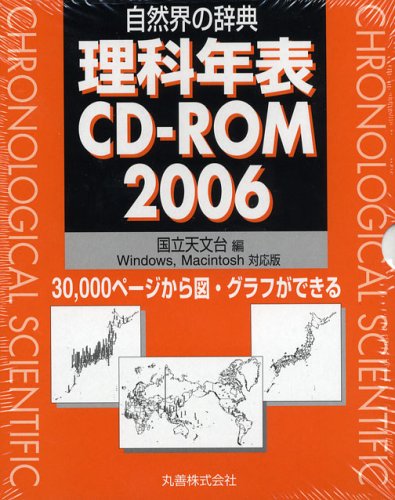 Cover image : 理科年表CD-ROM 2006 Windows、Macint