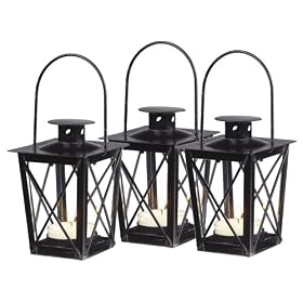 Boston Warehouse Windowpane Lantern Set by 