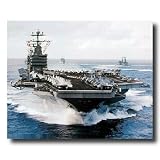 USS John C Stennis Aircraft Carrier Naval Ship Military Wall Picture Art Print
