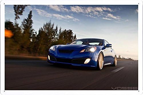 Vehicle Automobile Motor Car Vossen Wheels Genesis Roller Tin Sign Metal Poster Plate (20x30cm) By Auto TinSign