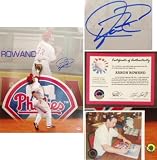 Aaron Rowand Autographed Phillies Crash Catch 16x20 Photo