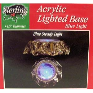 ABC Products - Sterling ~ Lighted Base For Figurines (Blue Colored) by 