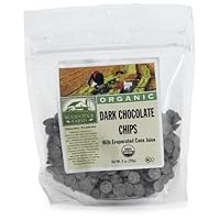 Woodstock Farms Dark Chocolate Chips with Evaporated Cane Juice,Organic, 9-Ounce Bags (Pack of 4)