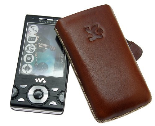 Suncase Ledertasche f&uuml;r Sony Ericsson W995 braun Preisvergleich
