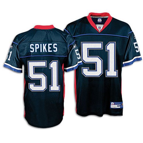 Buffalo Bills Takeo Spikes #51 NFL Mens Replica Jersey, Navy (3X-Large)