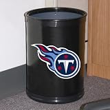 NFL Tennessee Titans Black Team Wastebasket