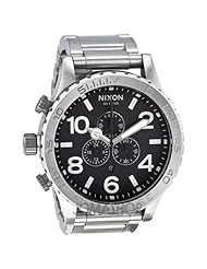 Nixon 51 30 Chrono Silver Black